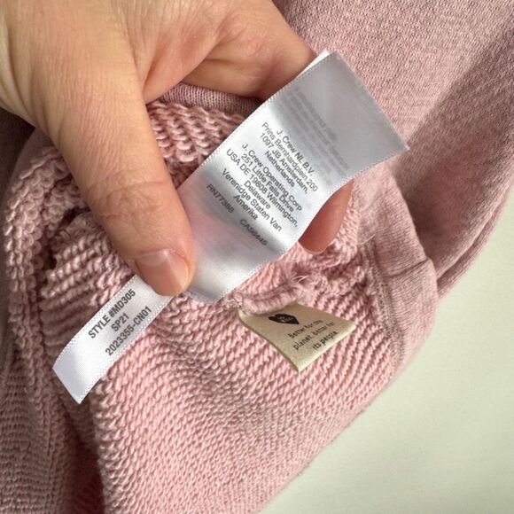 Madewell MWL Airyterry Sweatshirt Tee Dress - Heather Wisteria Dove (Pale Pink) - Picture 8 of 9